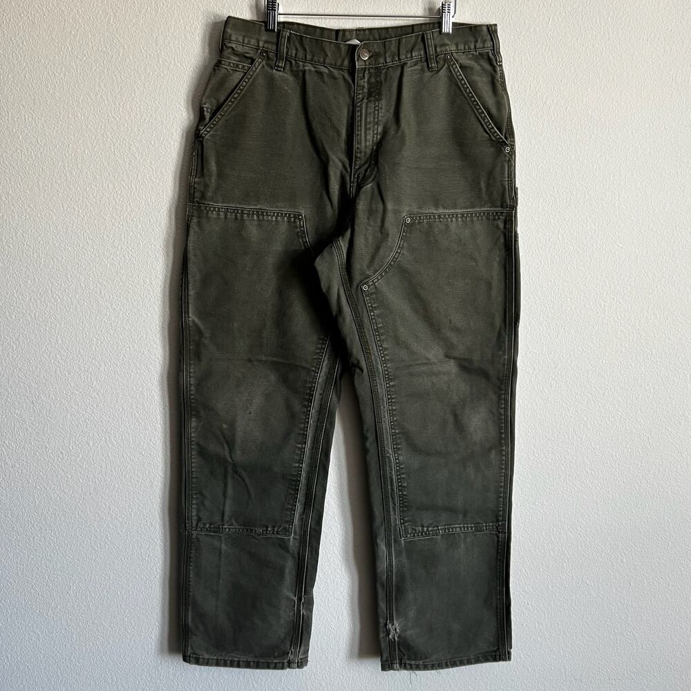 Carhartt B136 MOS green double knee work wear carpenter pants